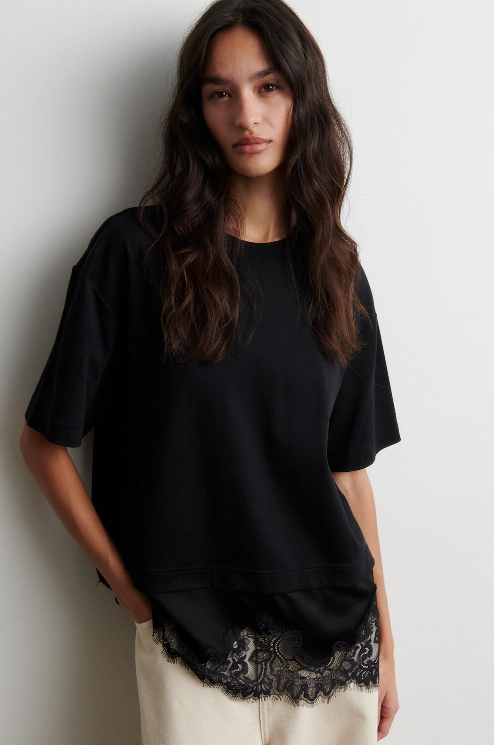 Vaccara blonde t-shirt - sort